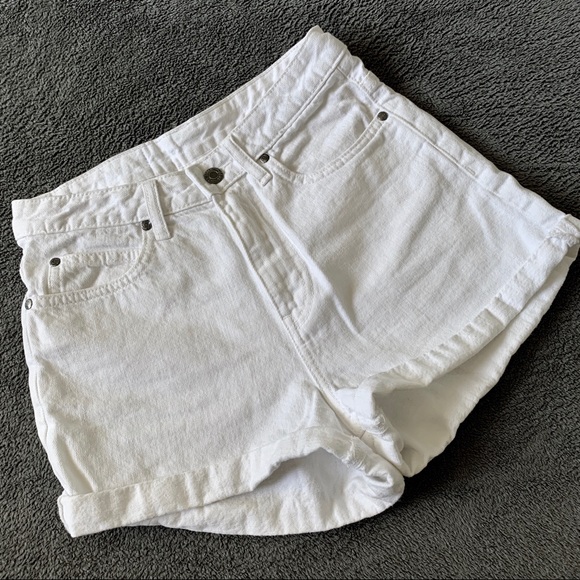 High Waisted White Shorts - Picture 2 of 5